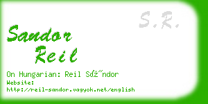 sandor reil business card